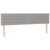 Boxspring met matras en LED stof lichtgrijs 120x190 cm