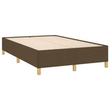 Boxspring met matras en LED stof donkerbruin 120x190 cm