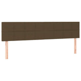 Boxspring met matras en LED stof donkerbruin 120x190 cm