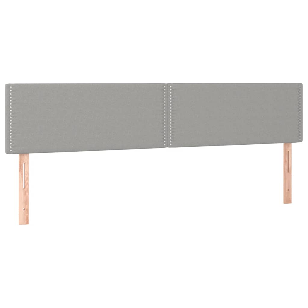 Boxspring met matras stof lichtgrijs 120x190 cm