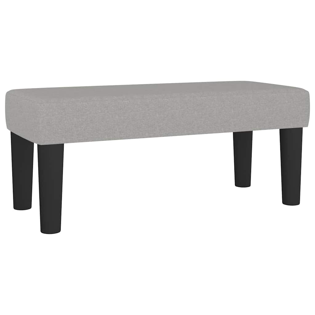 Boxspring met matras stof lichtgrijs 120x190 cm