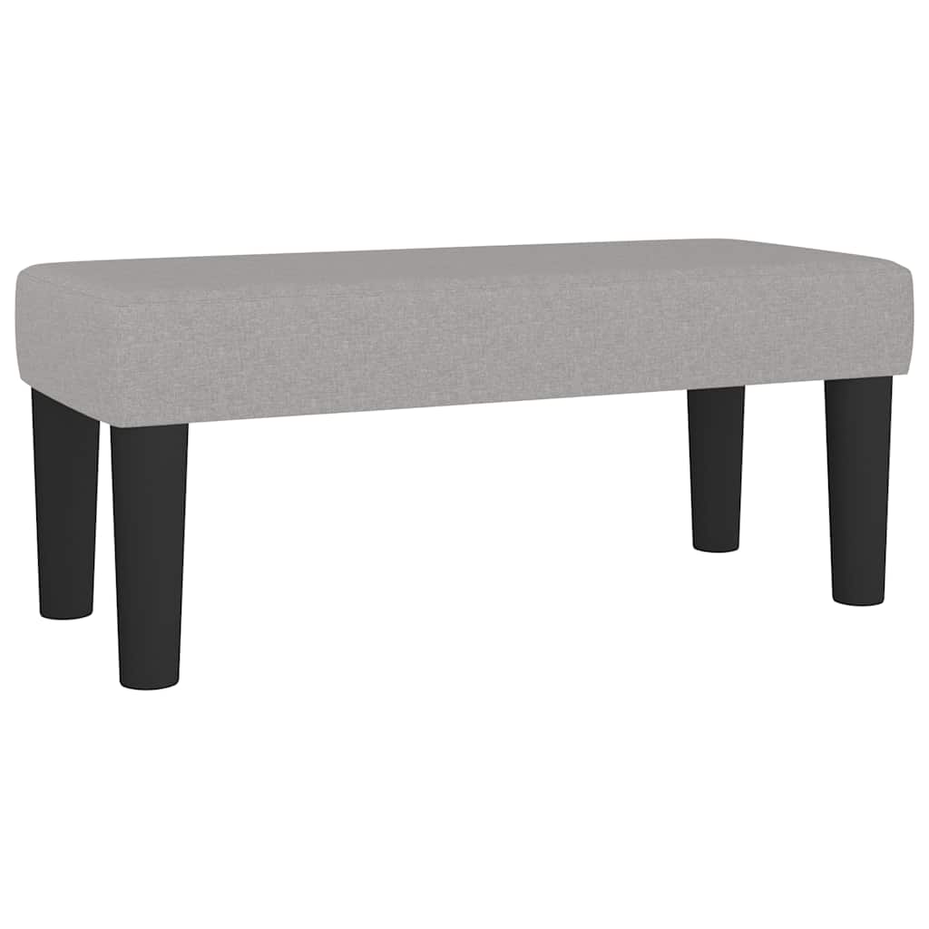 Boxspring met matras stof lichtgrijs 120x190 cm