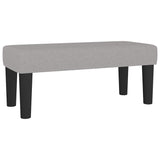 Boxspring met matras stof lichtgrijs 120x190 cm
