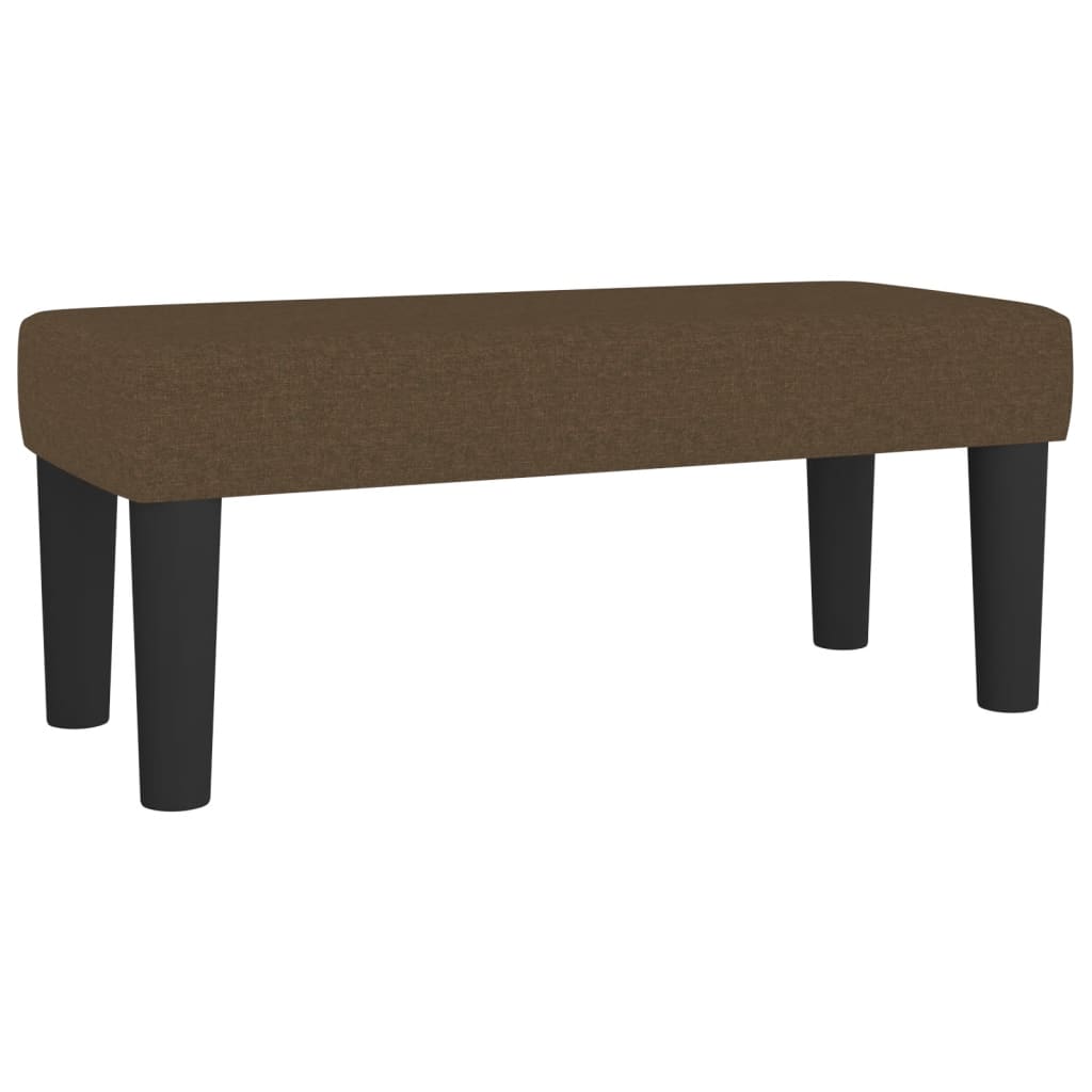 Boxspring met matras stof donkerbruin 120x190 cm