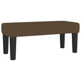 Boxspring met matras stof donkerbruin 120x190 cm