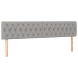 Boxspring met matras stof lichtgrijs 120x190 cm