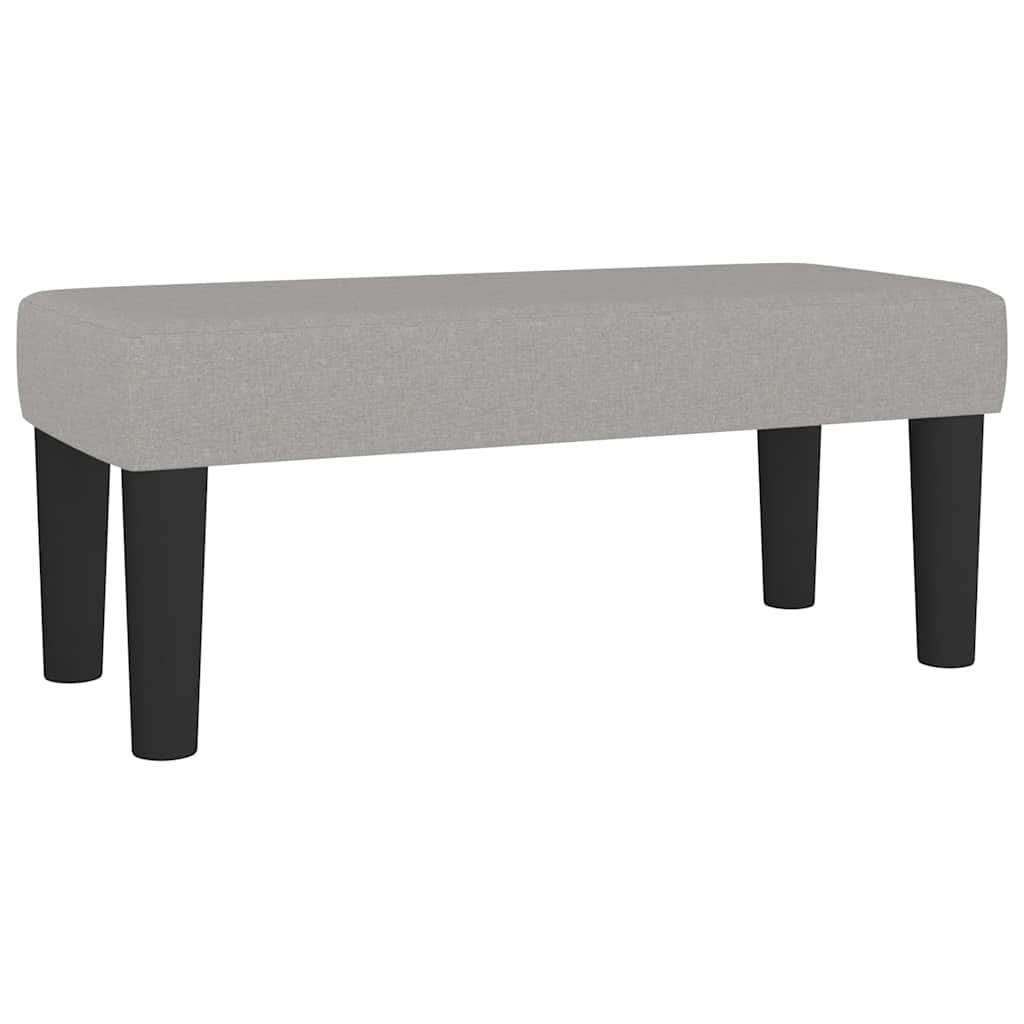Boxspring met matras stof lichtgrijs 120x190 cm