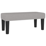 Boxspring met matras stof lichtgrijs 120x190 cm