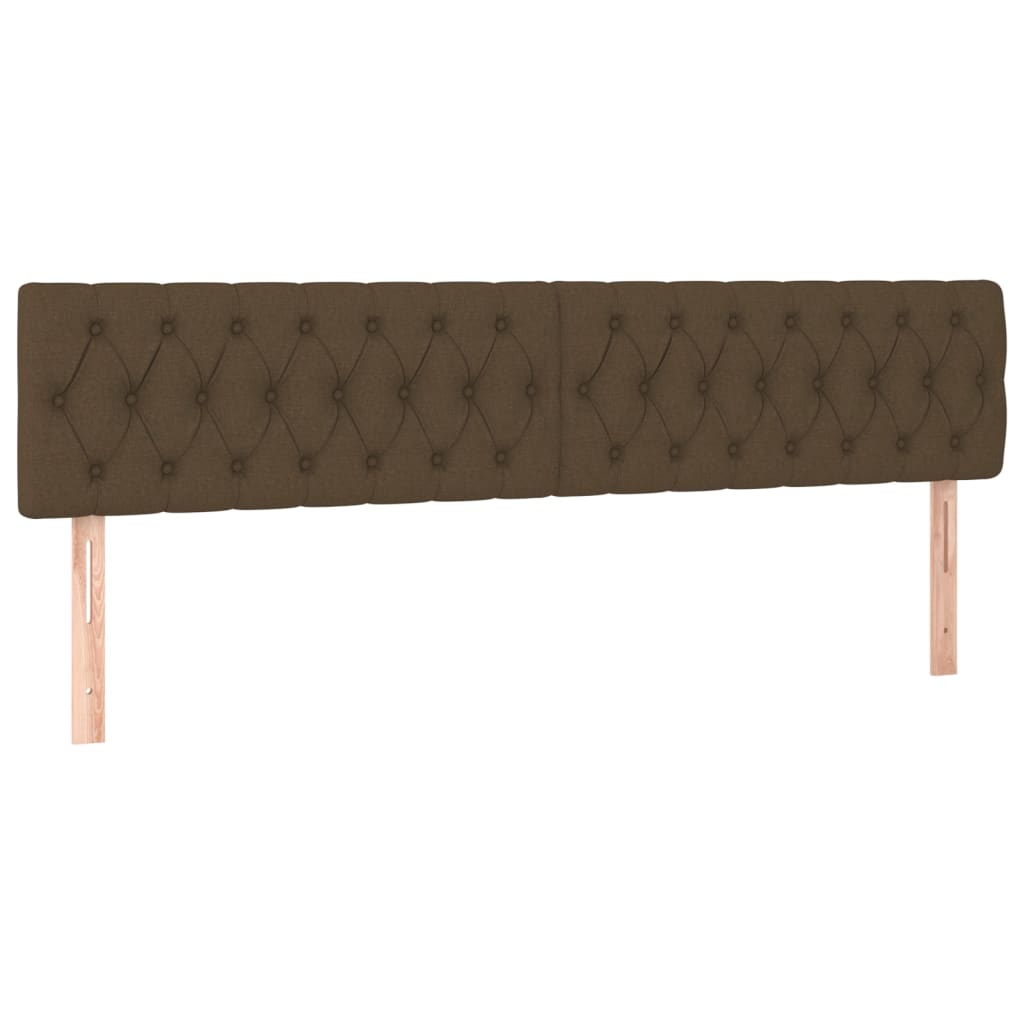 Boxspring met matras stof donkerbruin 120x190 cm