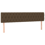 Boxspring met matras stof donkerbruin 120x190 cm