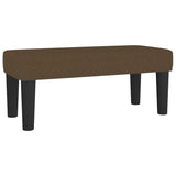 Boxspring met matras stof donkerbruin 120x190 cm