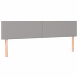 Boxspring met matras stof lichtgrijs 120x190 cm