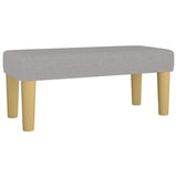 Boxspring met matras stof lichtgrijs 120x190 cm