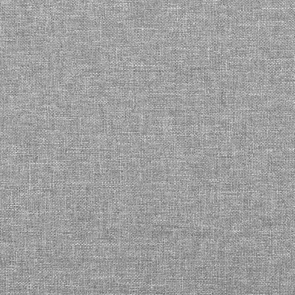 Boxspring met matras stof lichtgrijs 120x190 cm