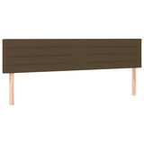 Boxspring met matras stof donkerbruin 120x190 cm
