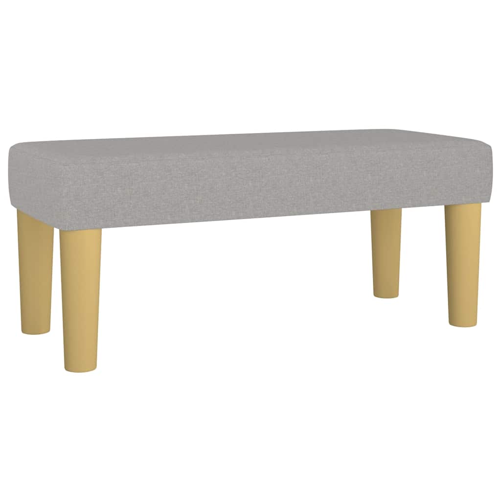 Boxspring met matras stof lichtgrijs 120x190 cm