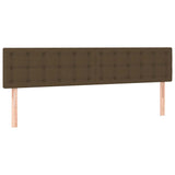 Boxspring met matras stof donkerbruin 120x190 cm