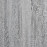 Bedframe bewerkt hout en metaal grijs sonoma eiken 100x200 cm