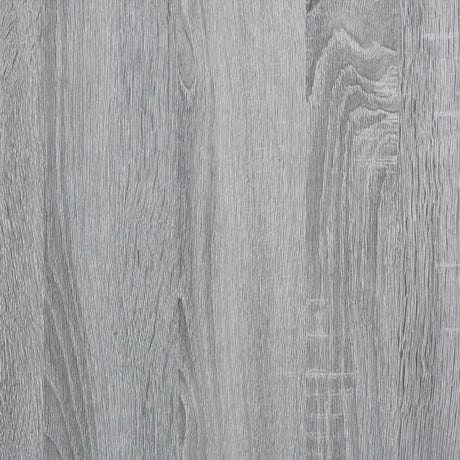 Bedframe bewerkt hout en metaal grijs sonoma eiken 100x200 cm
