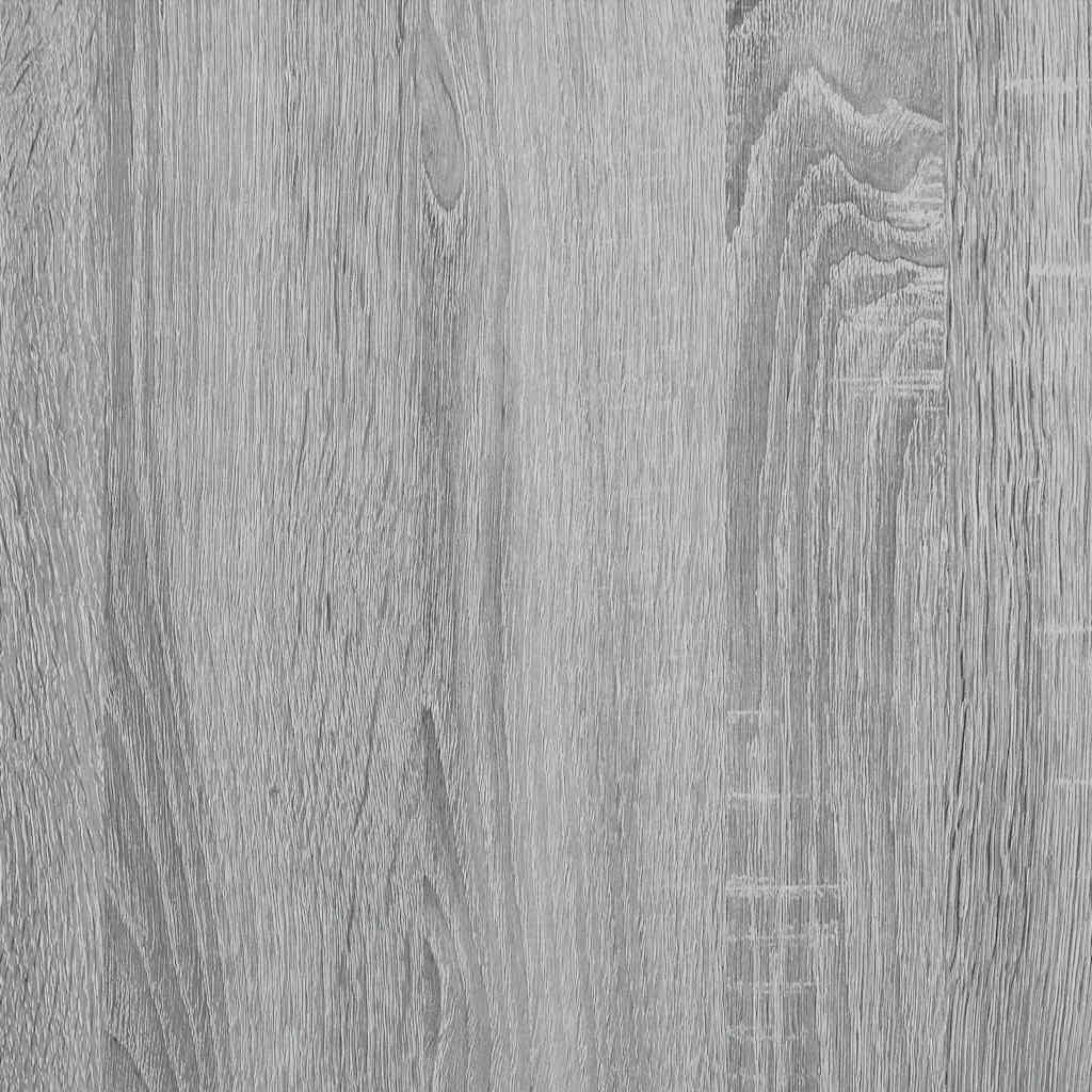 Bedframe bewerkt hout en metaal grijs sonoma eiken 90x200 cm