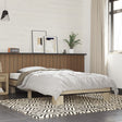 Bedframe bewerkt hout en metaal sonoma eikenkleurig 100x200 cm - AllerleiShop