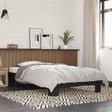 Bedframe bewerkt hout en metaal zwart 75x190 cm - AllerleiShop