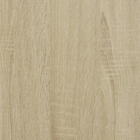 Bedframe bewerkt hout en metaal sonoma eikenkleurig 75x190 cm