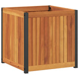 Plantenbak 45x45x44 cm massief acaciahout en staal - AllerleiShop