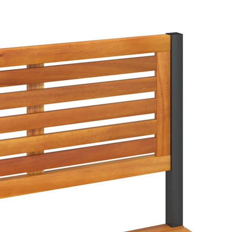 Tuinwerktafel 90x50x110 cm massief acaciahout en staal - AllerleiShop