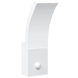 Buitenwandlamp LED met sensors gegoten aluminium wit - AllerleiShop