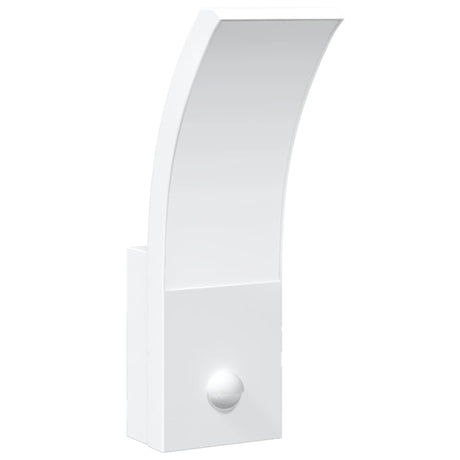 Buitenwandlamp LED met sensors gegoten aluminium wit - AllerleiShop