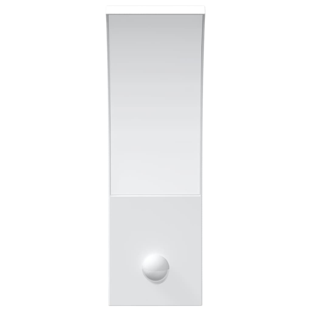 Buitenwandlamp LED met sensors gegoten aluminium wit - AllerleiShop