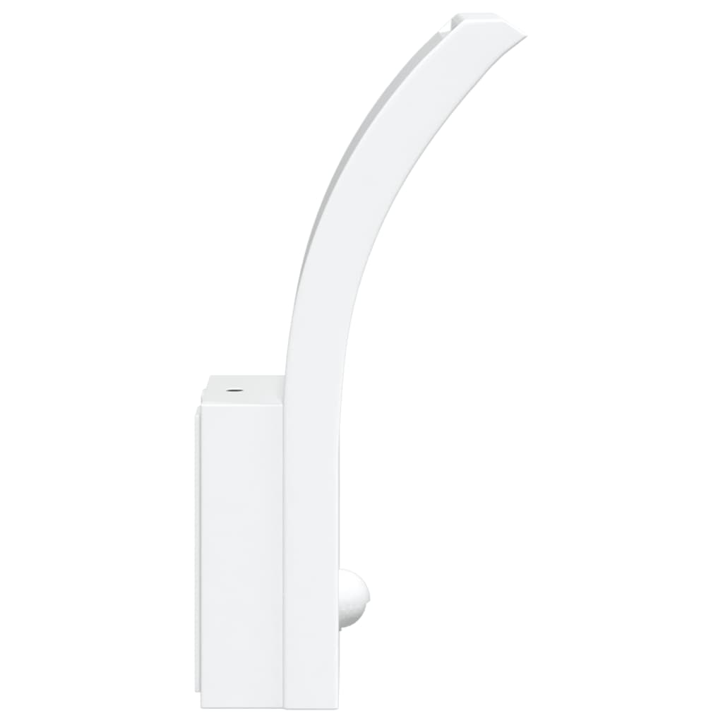 Buitenwandlamp LED met sensors gegoten aluminium wit - AllerleiShop