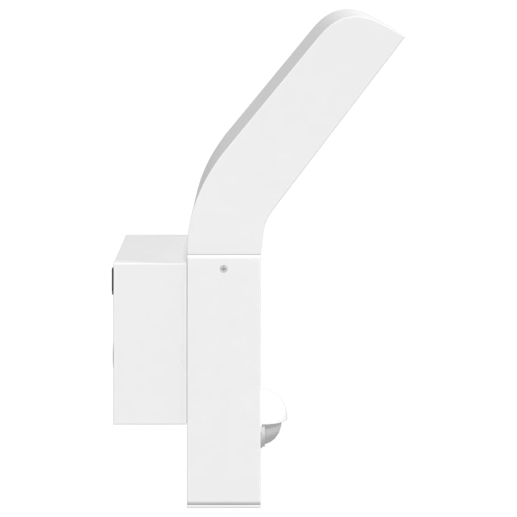 Buitenwandlampen 2 st LED met sensors gegoten aluminium wit - AllerleiShop