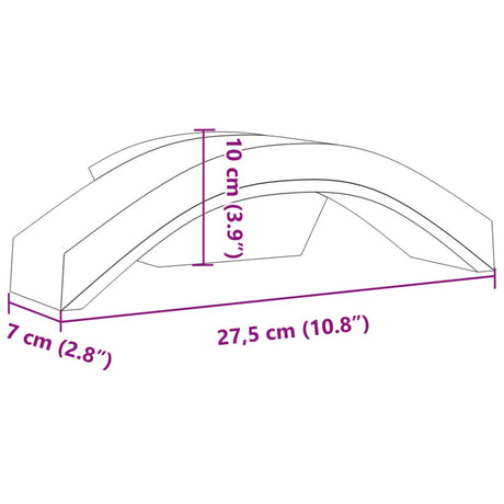 Buitenwandlampen 2 st LED gegoten aluminium wit - AllerleiShop