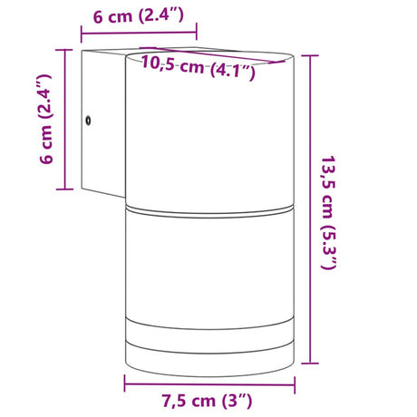 Buitenwandlampen 2 st gegoten aluminium zwart - AllerleiShop