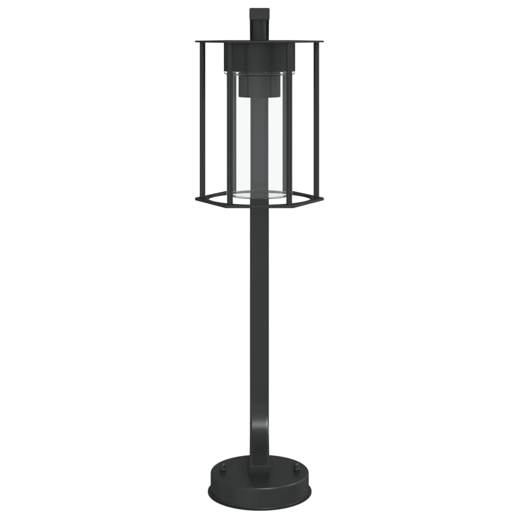 Vloerlamp voor buiten 60 cm roestvrij staal zwart - AllerleiShop