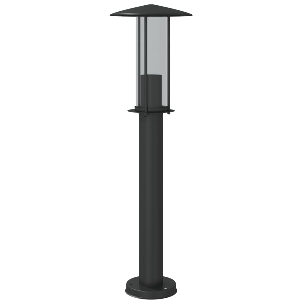 Vloerlamp voor buiten 60 cm roestvrij staal zwart - AllerleiShop