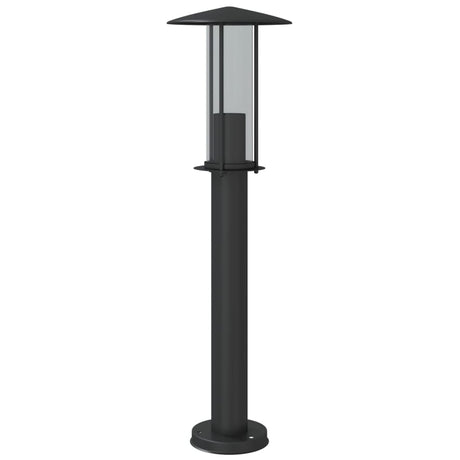 Vloerlamp voor buiten 3 st 60 cm roestvrij staal zwart - AllerleiShop