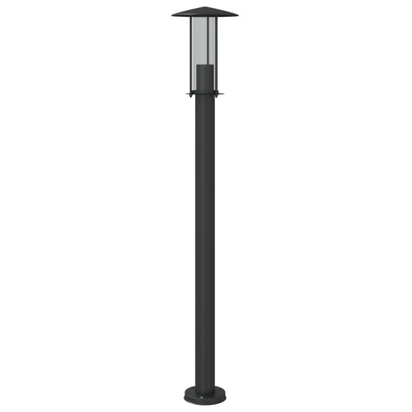 Vloerlamp voor buiten 100 cm roestvrij staal zwart - AllerleiShop