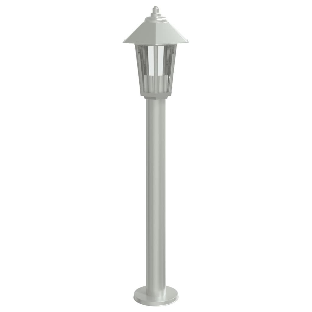 Buitenvloerlamp 80 cm roestvrijstaal zilverkleurig - AllerleiShop