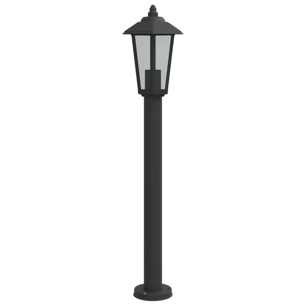 Vloerlamp voor buiten 80 cm roestvrijstaal zwart - AllerleiShop