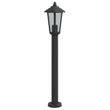 Vloerlamp voor buiten 80 cm roestvrijstaal zwart - AllerleiShop