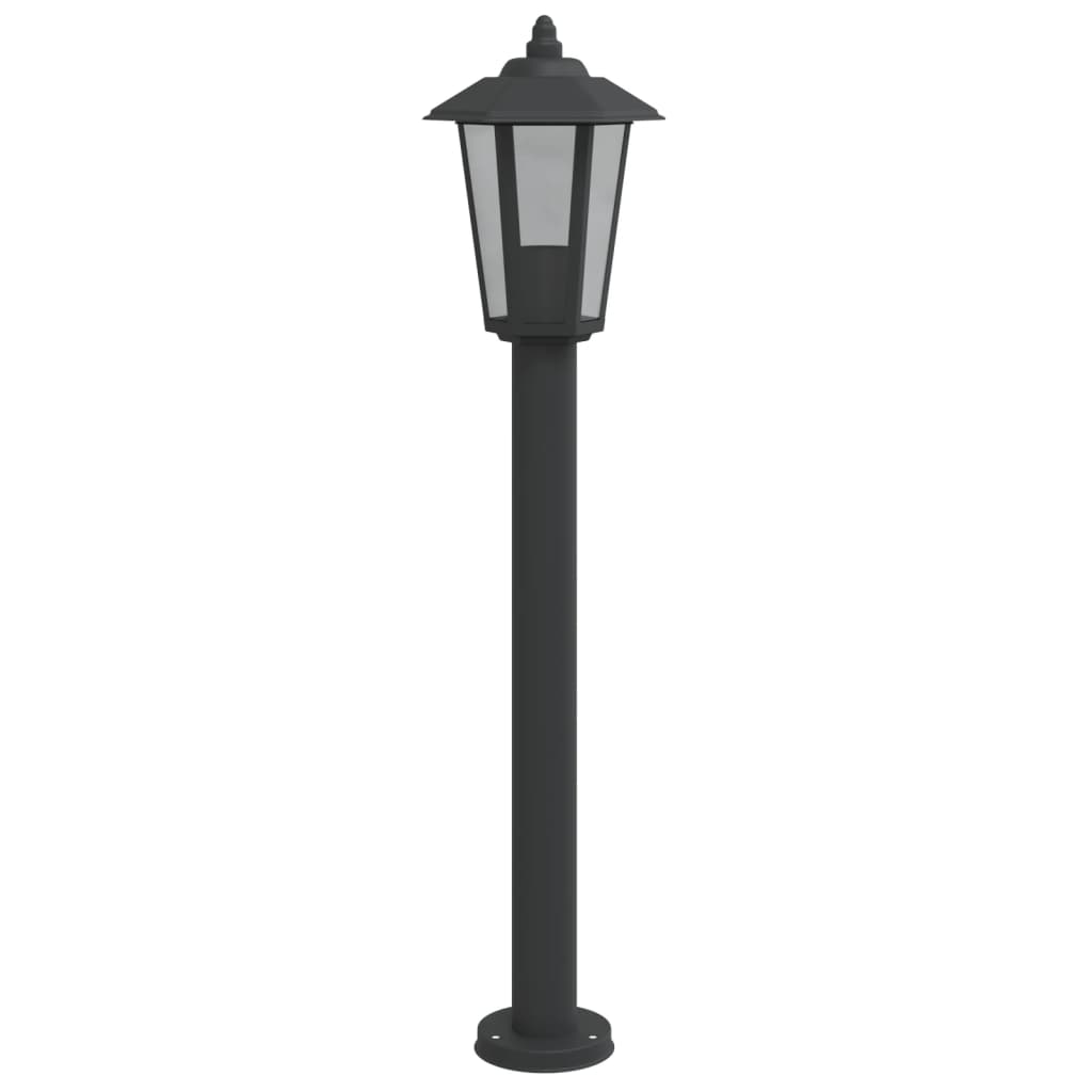 Vloerlamp voor buiten 80 cm roestvrijstaal zwart - AllerleiShop