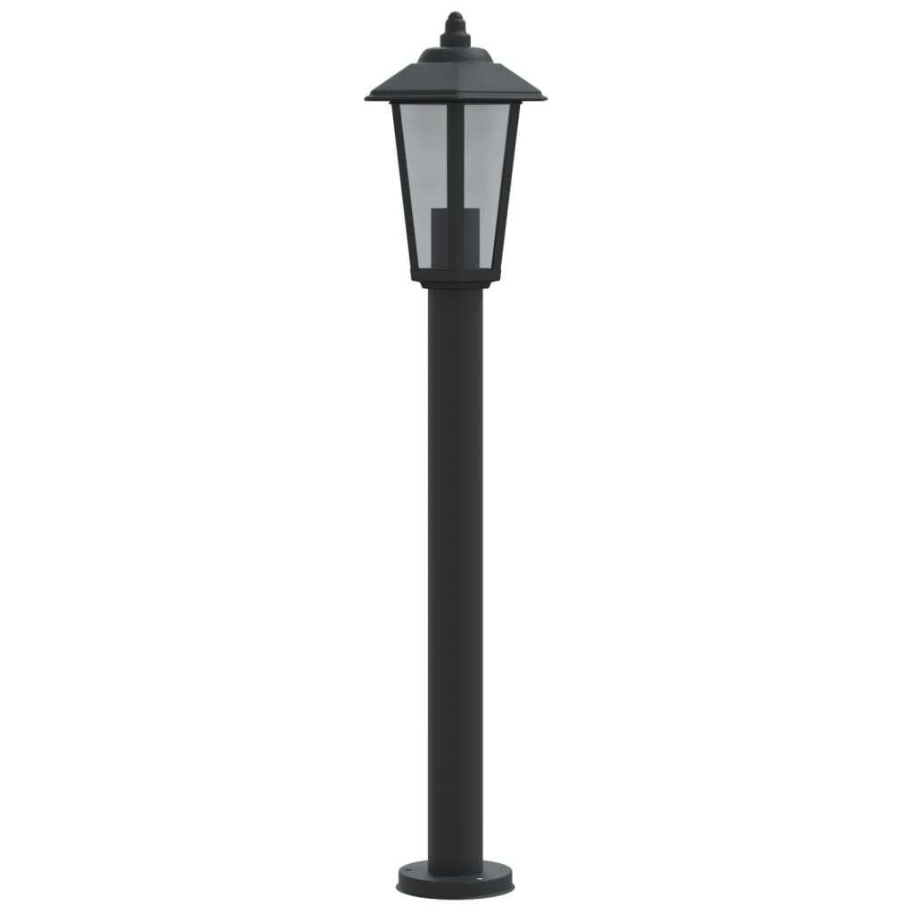 Vloerlamp voor buiten 80 cm roestvrijstaal zwart - AllerleiShop