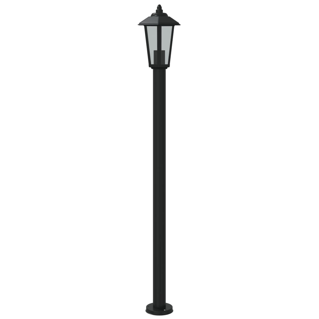 Vloerlamp voor buiten 120 cm roestvrijstaal zwart - AllerleiShop