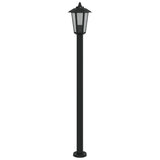 Vloerlamp voor buiten 120 cm roestvrijstaal zwart - AllerleiShop