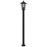 Vloerlamp voor buiten 3 st 120 cm roestvrijstaal zwart - AllerleiShop