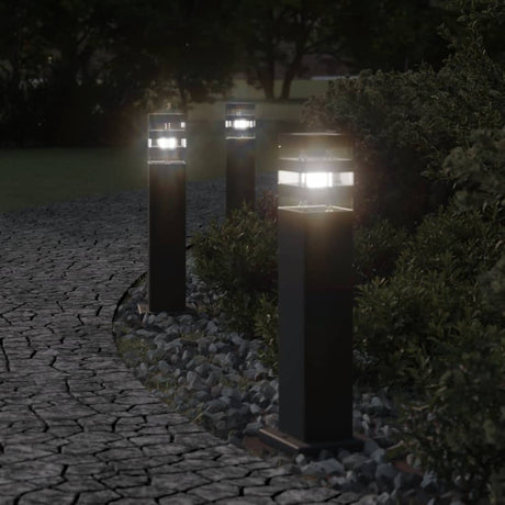 Vloerlampen voor buiten 50 cm aluminium zwart - AllerleiShop