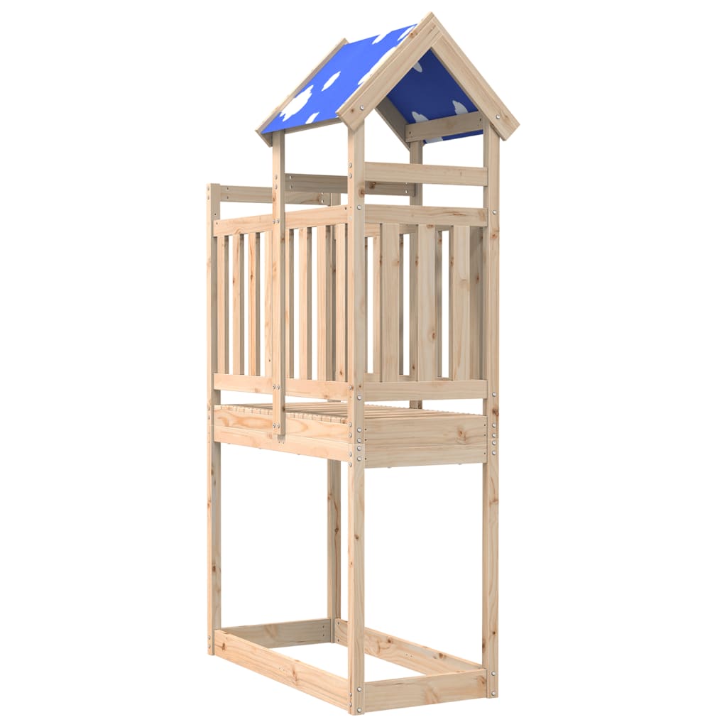 Speeltoren 110,5x52,5x215 cm massief grenenhout - AllerleiShop